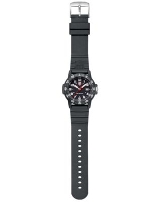 Men's 0321 Sea Turtle Black Rubber Bracelet Watch