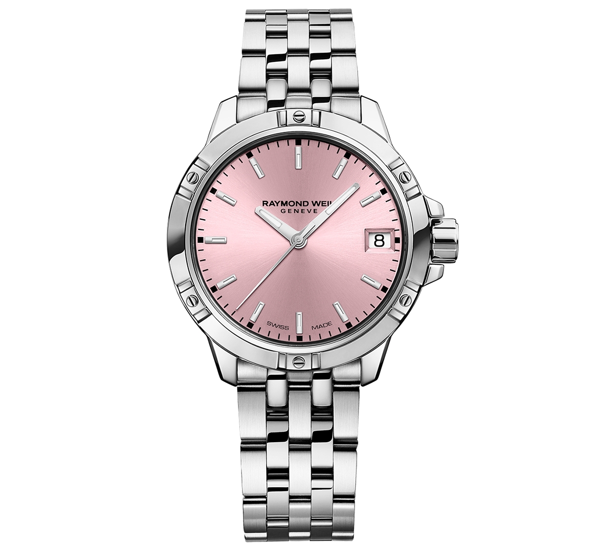 Shop Raymond Weil Women's Swiss Tango Classic Stainless Steel Bracelet Watch 30mm In Pink