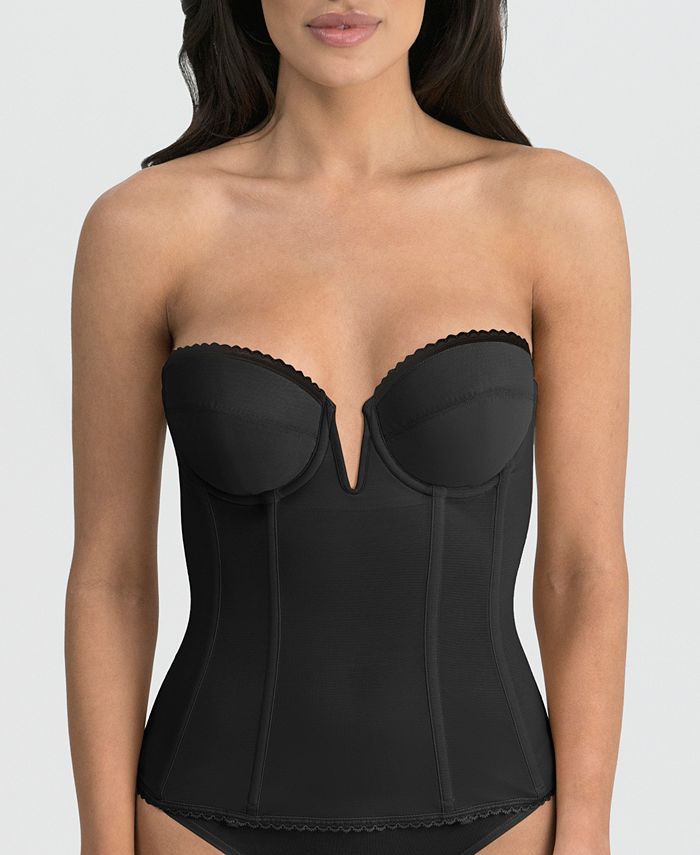 Buy Black Light Pad Smoothing Longline Strapless Bra from the Next UK  online shop