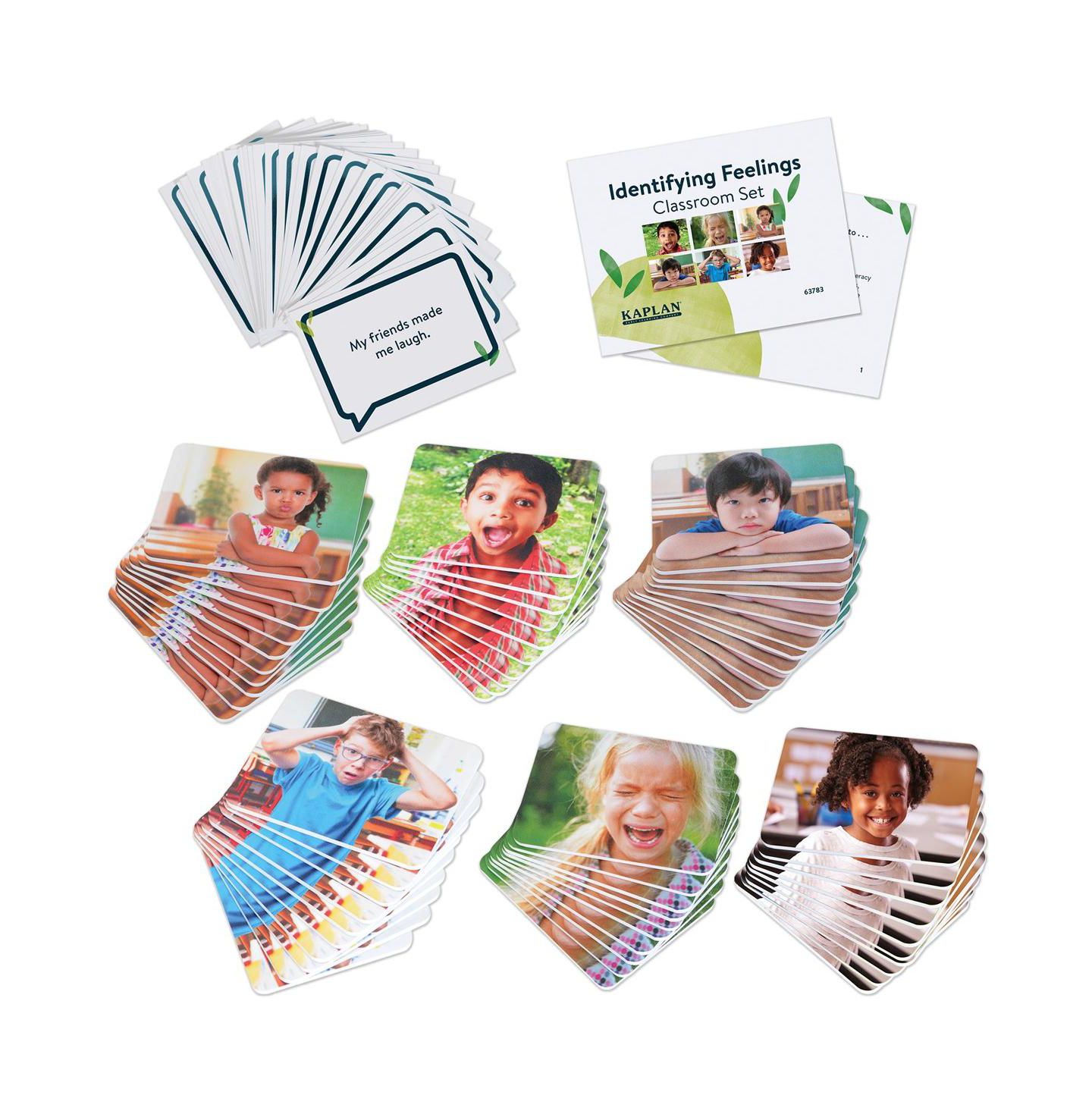 Детские игрушки Kaplan Early Learning Identifying Feelings Cards and Tiles Social-Emotional Learning 50-Piece Game, Ages 3+ — фото 1
