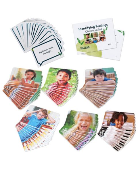 Детские игрушки Kaplan Early Learning Identifying Feelings Cards and Tiles Social-Emotional Learning 50-Piece Game, Ages 3+
