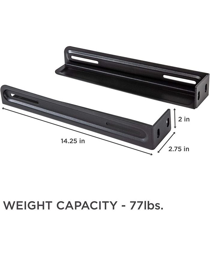 Ivation Universal Microwave Wall Mount Brackets, Steel Microwave Mount