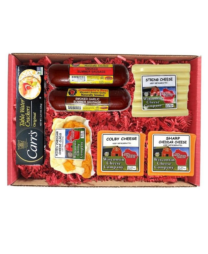 Wisconsin Cheese Company "Wisconsin Big Deluxe Cheese Sampler, Sausage