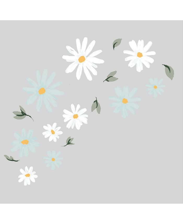 Lambs & Ivy Sweet Daisy Blue/White Flowers Wall Decals/Stickers Macy's