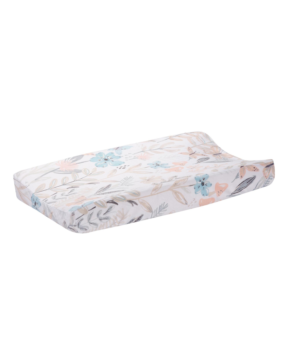 Lambs & Ivy Baby Blooms Watercolor Floral/Butterfly Soft Changing Pad Cover