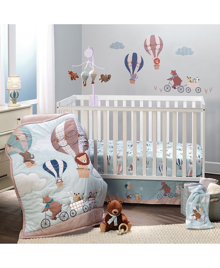 Bedtime Originals Up Up Away 3 Piece Animals Hot Air Balloon