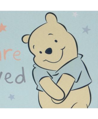 Disney Baby Winnie the Pooh Blue Foldable Storage Basket/Container