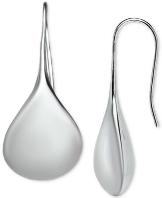 Polished Teardrop Drop Earrings