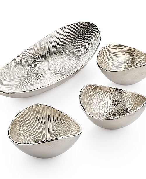 Simply Designz Serveware, Organic Metallic Collection Serveware