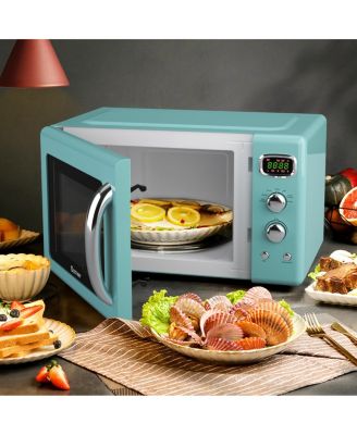 0.9Cu.ft. Retro Countertop Compact Microwave Oven 900W