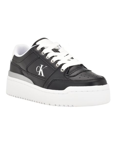 Женские кроссовки Calvin Klein Alondra Lace-Up Platform, цвет: Чёрный