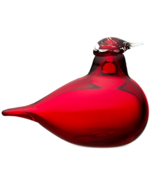 Iittala Toikka Birds, Little Tern Cranberry In Red