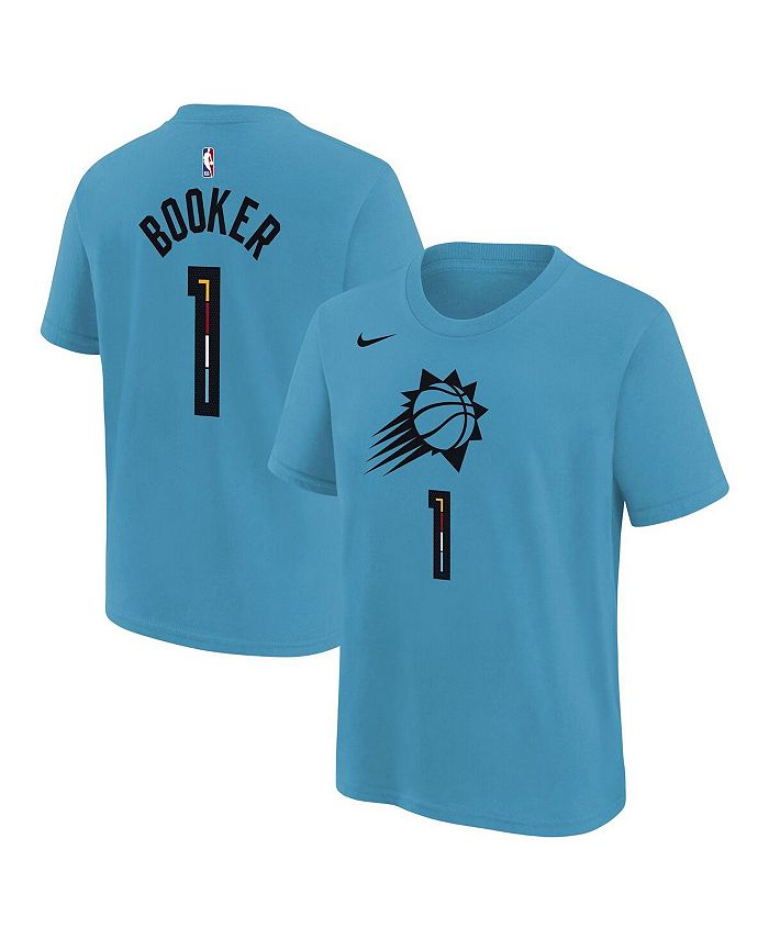 Nike Men's 2022-23 City Edition Phoenix Suns Devin Booker #1 Turquoise  Dri-FIT Swingman Jersey