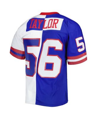 Men's Lawrence Taylor Royal and White New York Giants 1986 Split Legacy Replica Jersey