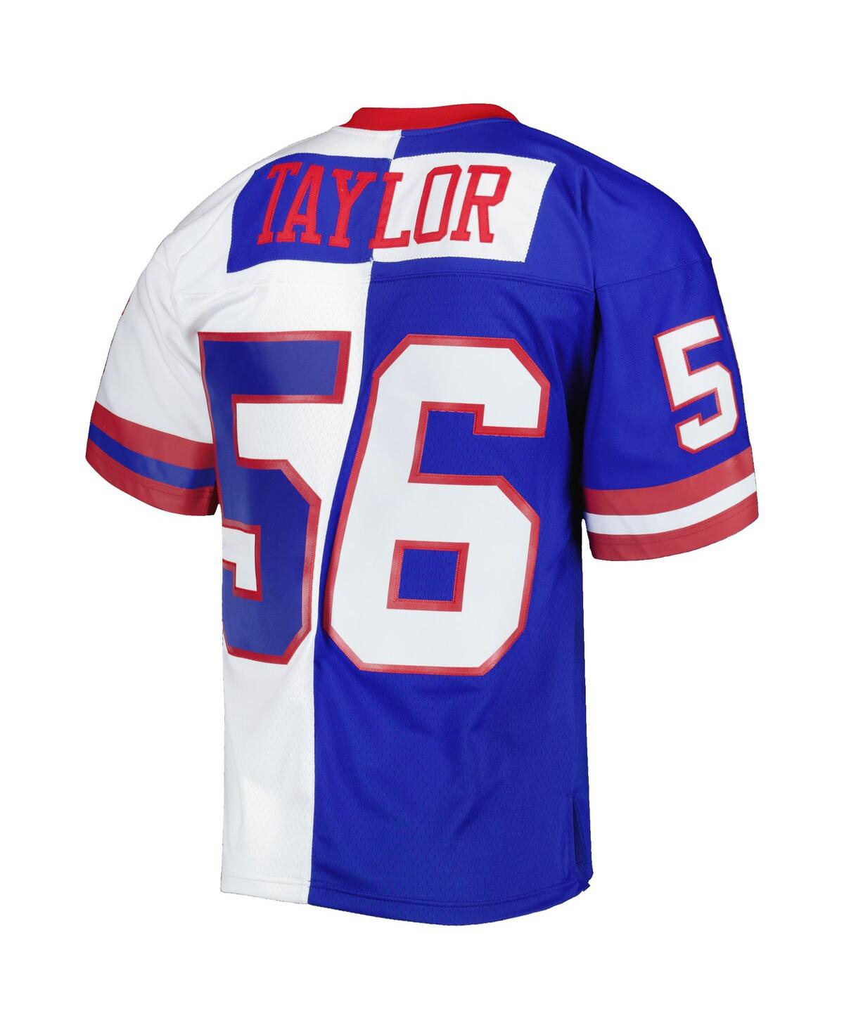 Men's Mitchell & Ness Lawrence Taylorand White New York Giants 1986 Split Legacy Replica Jersey - Royal, White