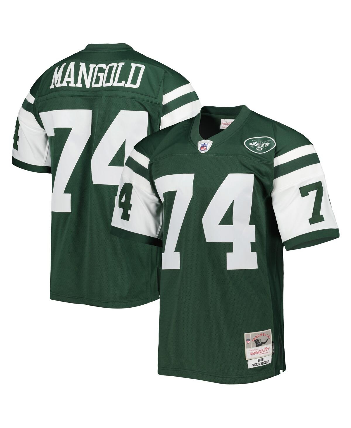 Men's Mitchell & Ness Nick MangoldNew York Jets 2006 Legacy Replica Jersey - Green