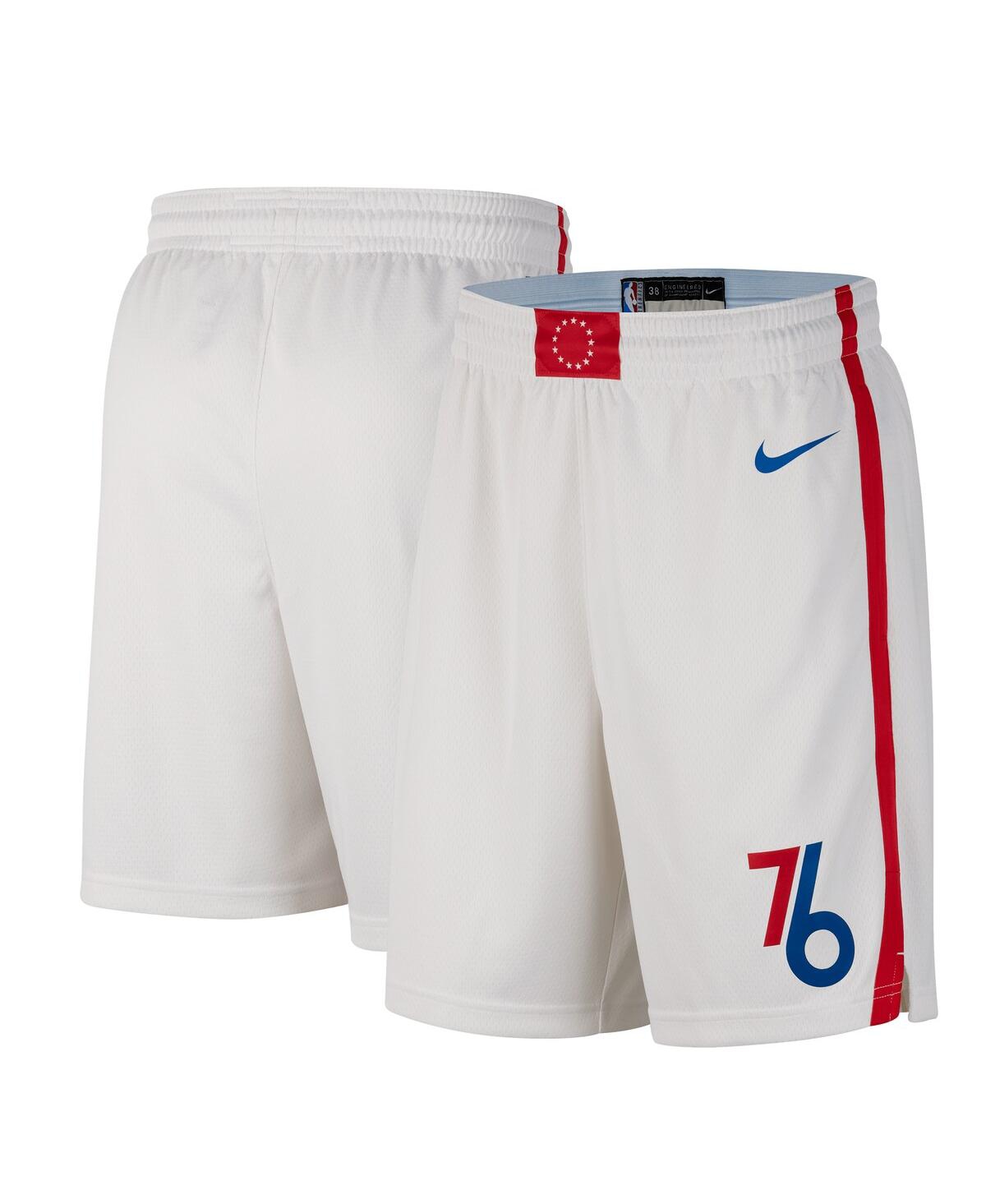 Men's Nike Blue Philadelphia 76ers 2022/23 City Edition Swingman Shorts - Blue