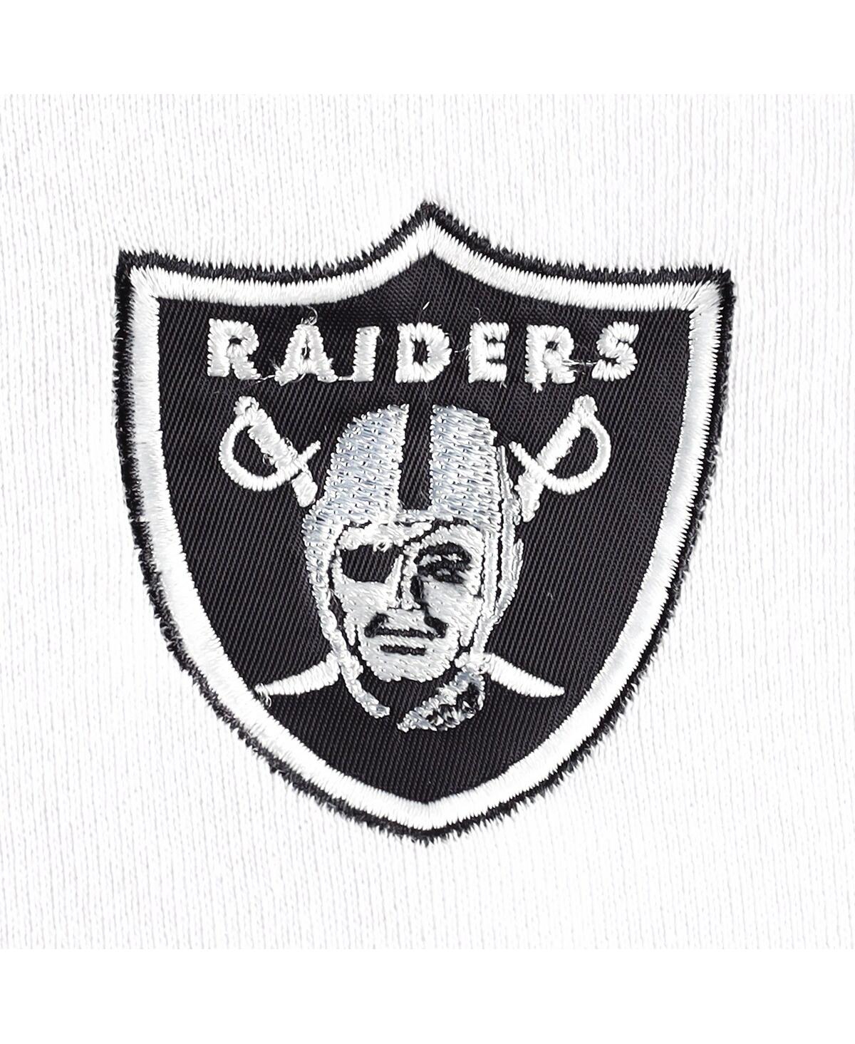Women's Dkny Sportand Black Las Vegas Raiders Bobbi Color Blocked Pullover Hoodie - White, Black