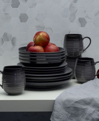 Mikasa Dinnerware Swirl Collection In Black