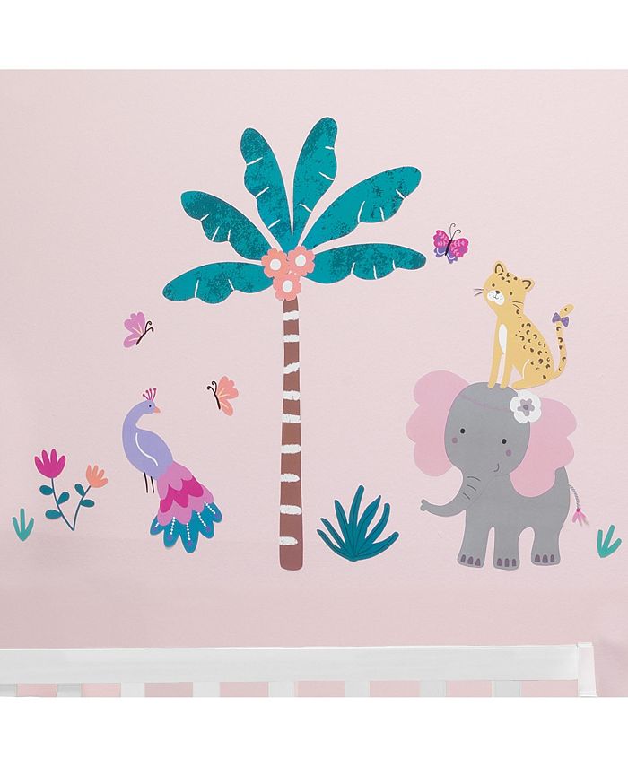 Bedtime Originals Rainbow Jungle Colorful Animals/Tree Wall Decals