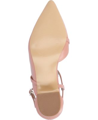 Women's Galvinn Strappy Pointed Toe Block Heel Pumps