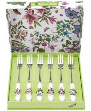 Portmeirion Botanic Garden Set of 6 Pastry Forks