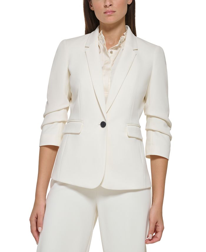 Macy's sale white blazer