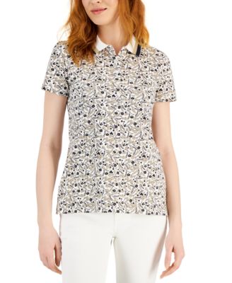 Tommy Hilfiger - Women's Ditsy Print Polo Shirt