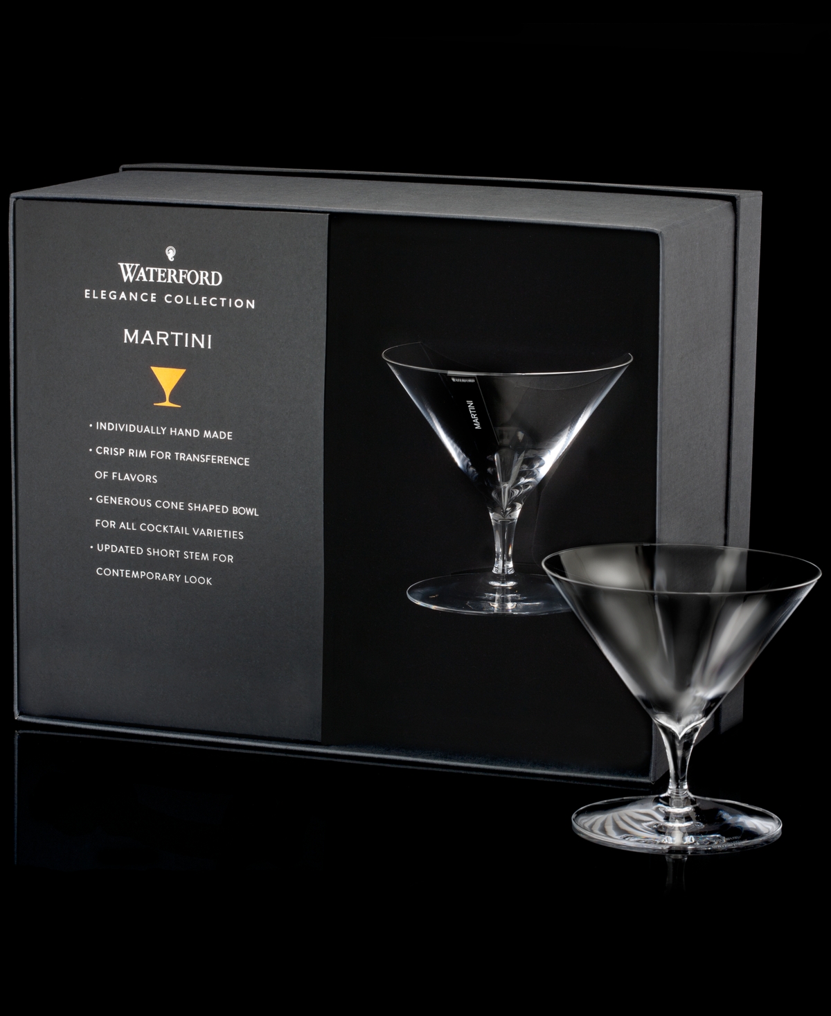 Waterford Set Of 2 Elegance Martini Glasses In No Color