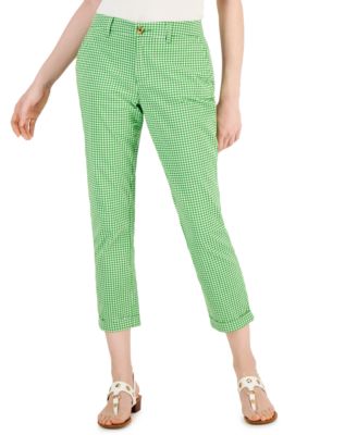 Tommy Hilfiger - Women's Hampton Plaid Chino Skinny Pants