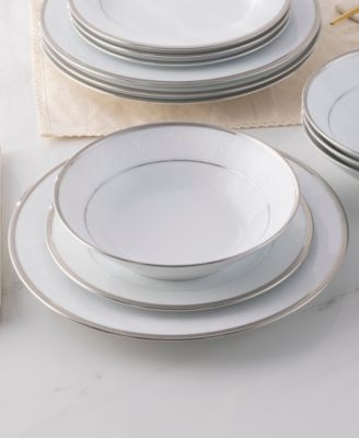Regina Platinum 12-Piece Dinnerware Set, Service For 4