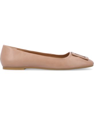 Women's Zimia Buckle Square Toe Ballet Flats