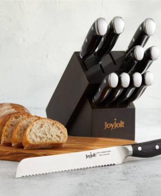 11 Piece Assorted Knife Block and High Carbon Steel Kitchen Knife Set