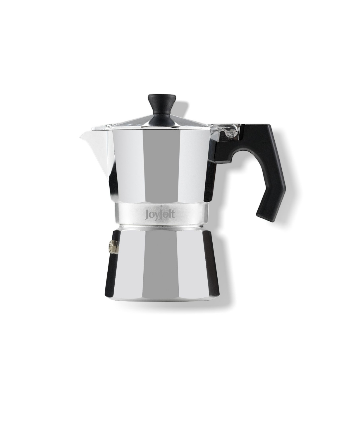 Shop Joyjolt Italian Moka Pot 3 Cup Capacity Stovetop Aluminium Espresso Maker In Silver