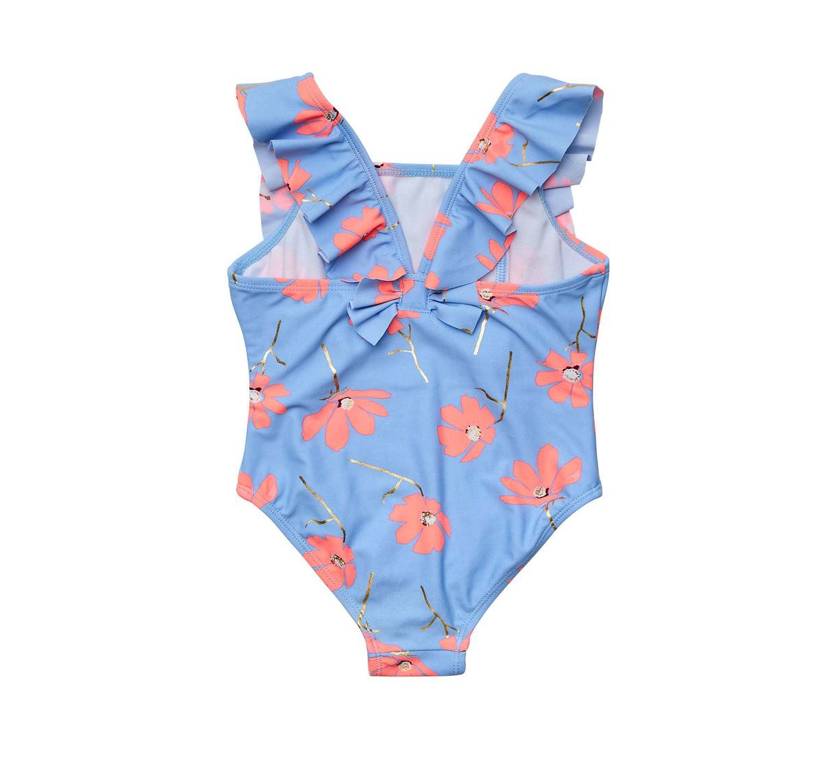 Baby Girls Beach Bloom Ruffle Shoulder Swimsuit