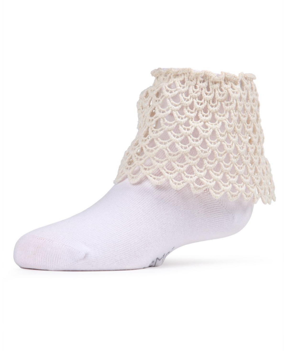 MeMoi Little Girls Lacy Loopsy Cotton Blend Anklet Socks