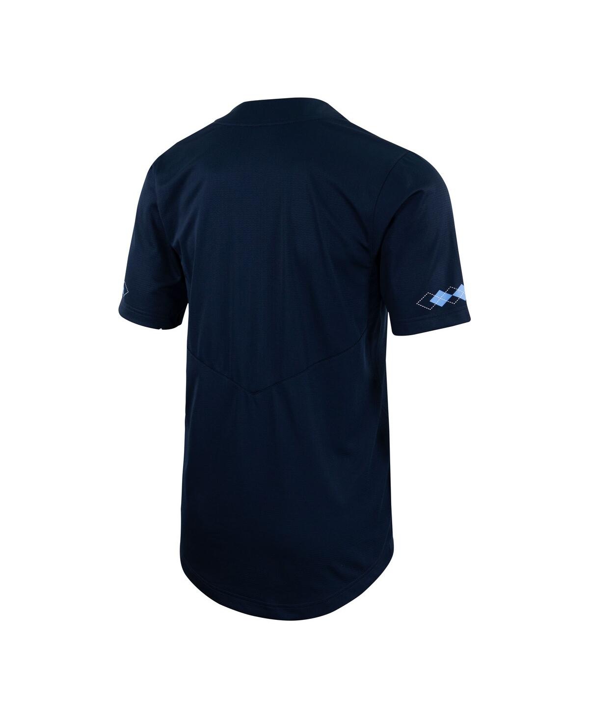 Men's NikeNorth Carolina Tar Heels Two-Button Replica Baseball Jersey - Navy