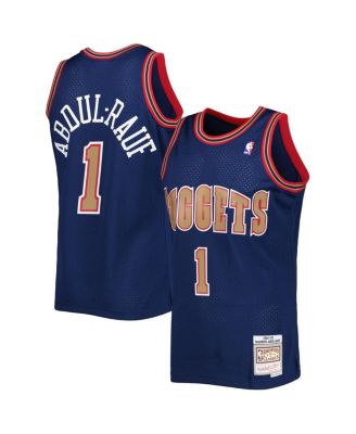 Men's Mitchell & Ness Mahmoud Abdul-Rauf Navy Denver Nuggets