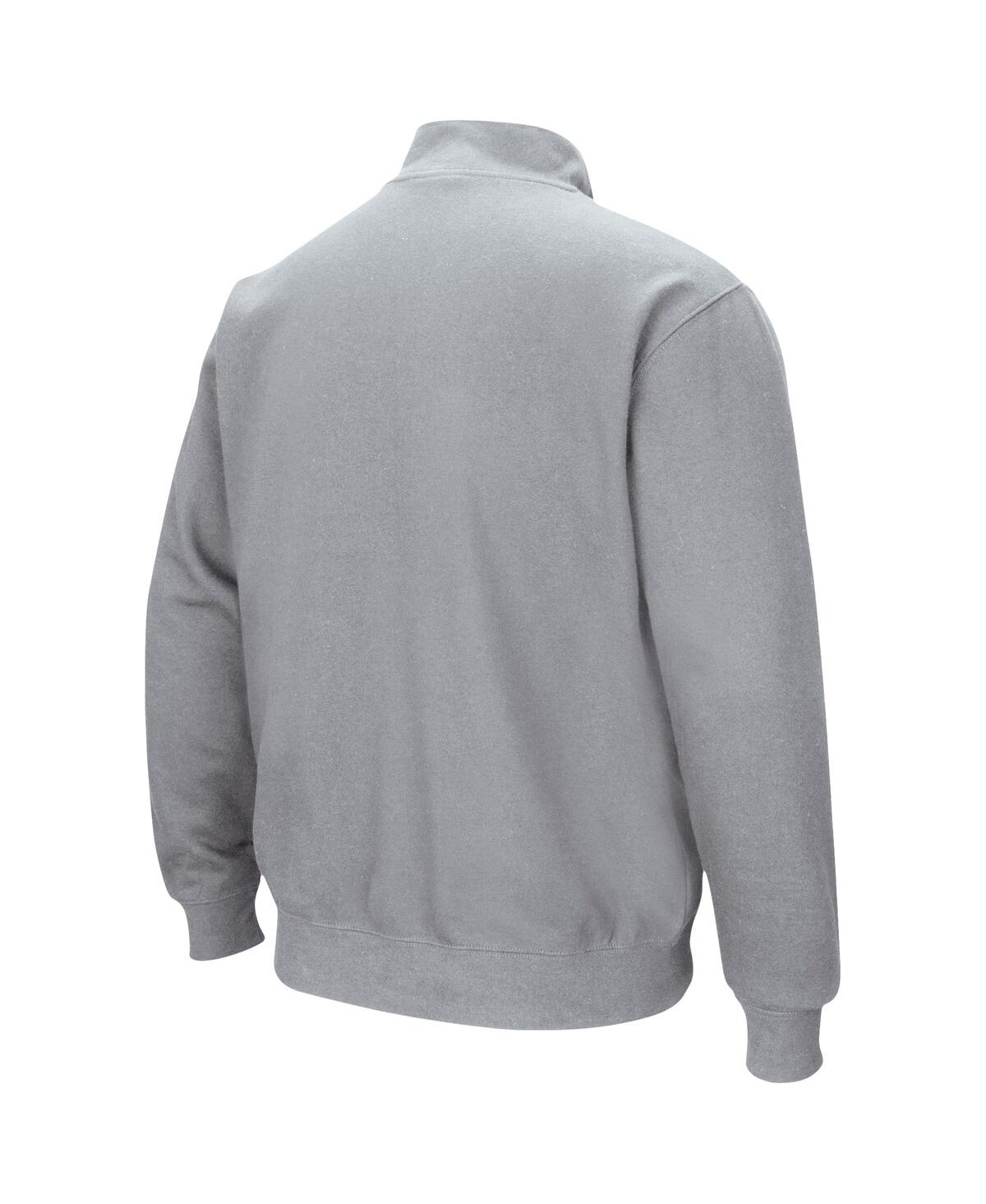 Men's ColosseumIowa Hawkeyes Tortugas Team Logo Quarter-Zip Jacket - Heathered Gray