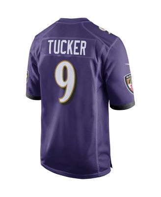 Men's Justin Tucker Baltimore Ravens Player Game Jersey