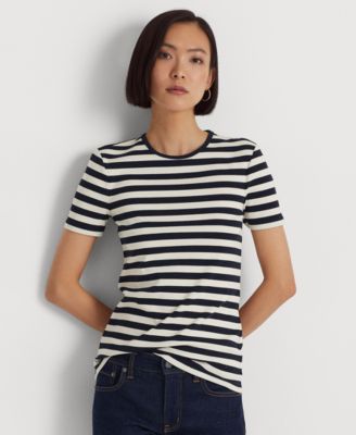 Petite Striped Crewneck T-Shirt