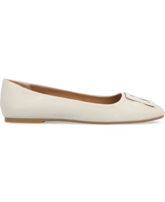 Women's Zimia Buckle Square Toe Ballet Flats