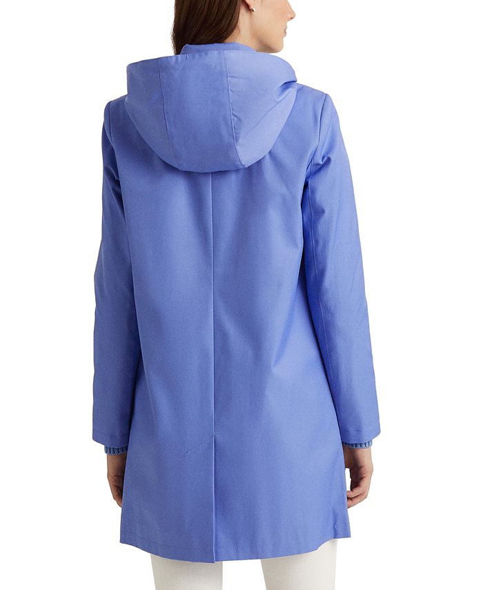 Lauren Ralph Lauren Women's Hooded Raincoat, Created for Macy's Macy's