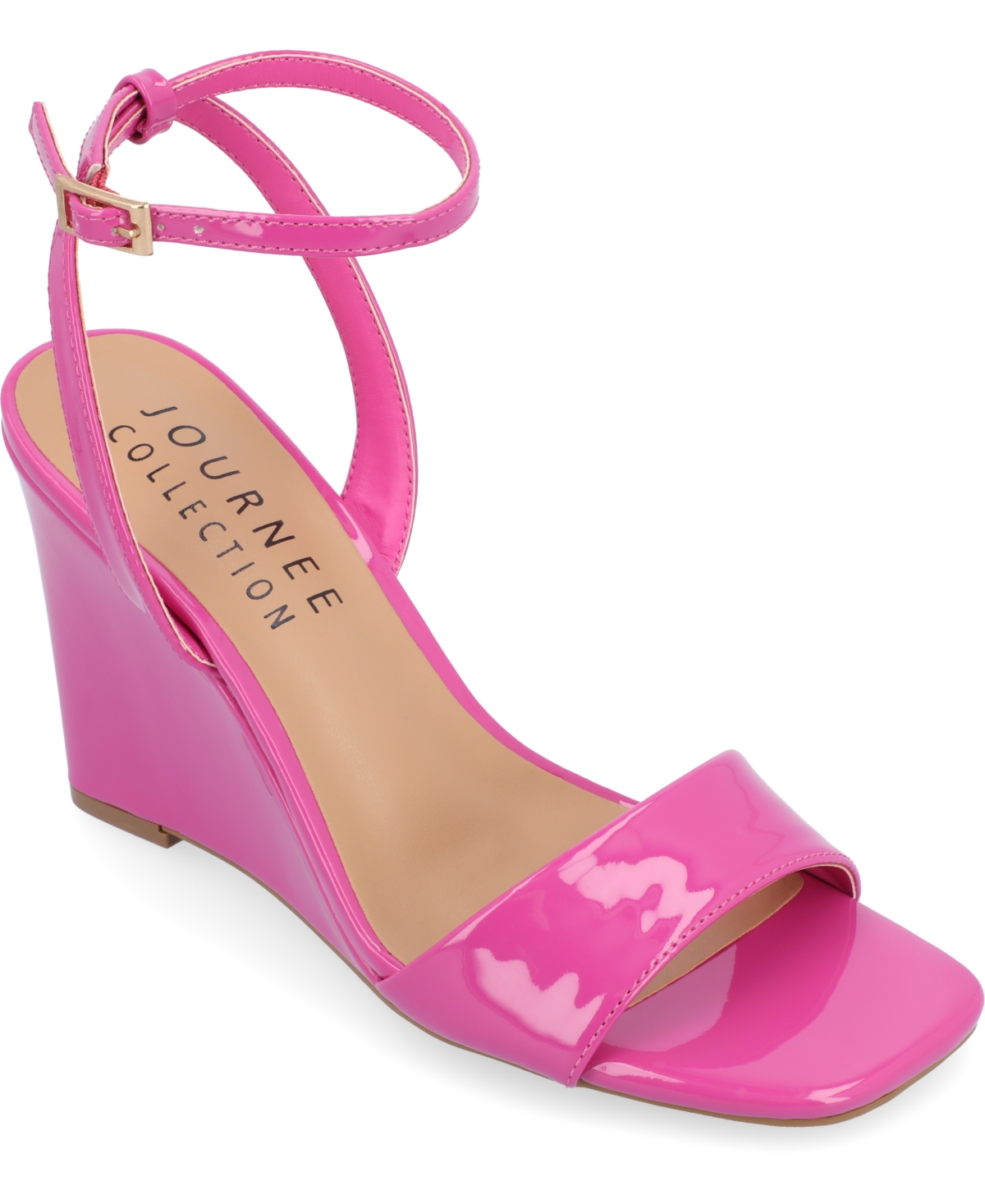 Journee Collection Women's Konna Ankle Strap Wedge Sandals