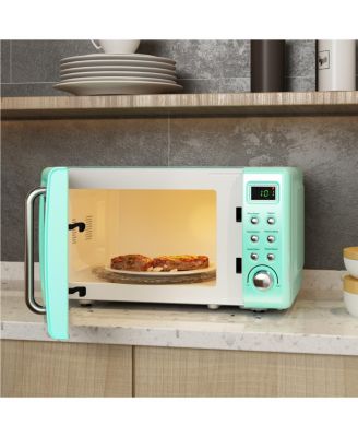 0.7Cu.ft 700W LED Retro Countertop Microwave Oven