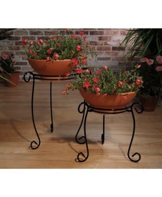 Simply Perfect Metal Plant Stand, Black 13in H