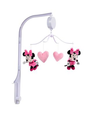 Disney Baby Minnie Mouse Love Pink Musical Baby Crib Mobile Soother
