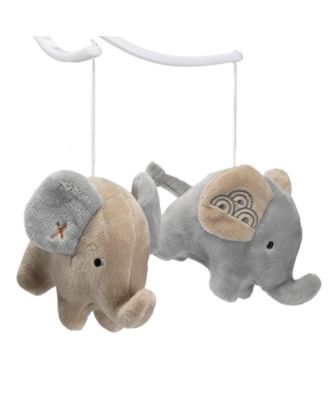Elephant Love Musical Baby Crib Mobile Soother Toy - Gray