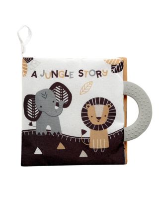 Jungle Story Developmental Soft Book & Lion Plush Toy Gift Set