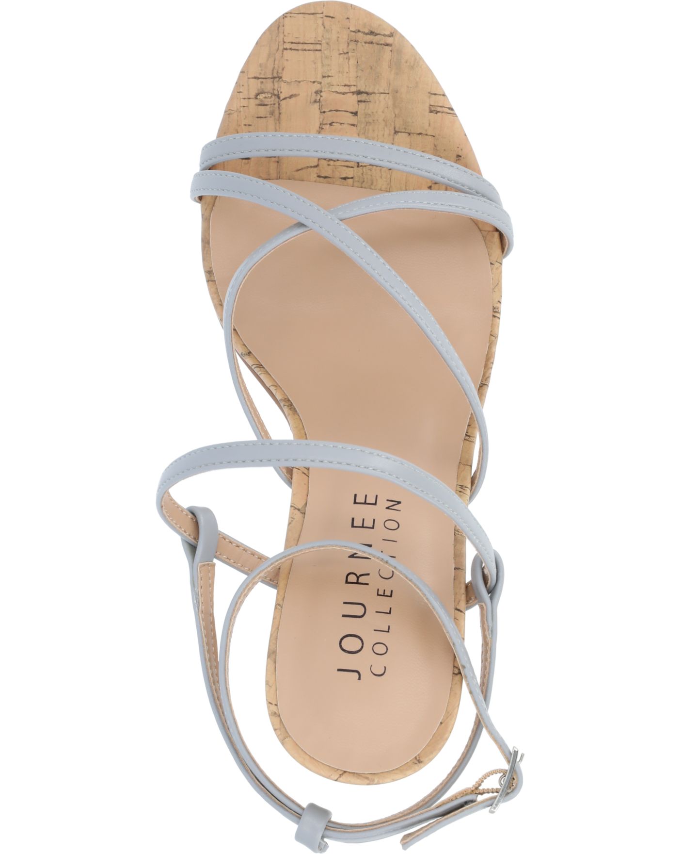 Женские сандалии Journee Collection Fylissa Strappy Dress Sandals, цвет: Синий — фото 6